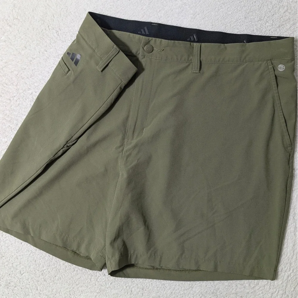 Adidas Golf Ultimate 365 Shorts Mens 44/6‎ Olive Green Stretch HR7944